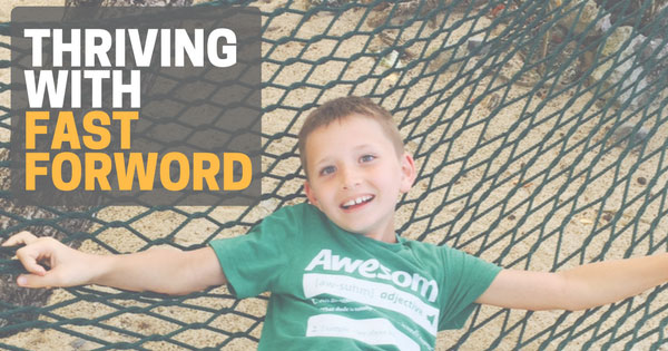 An image of a little boy in a hammock with the words 