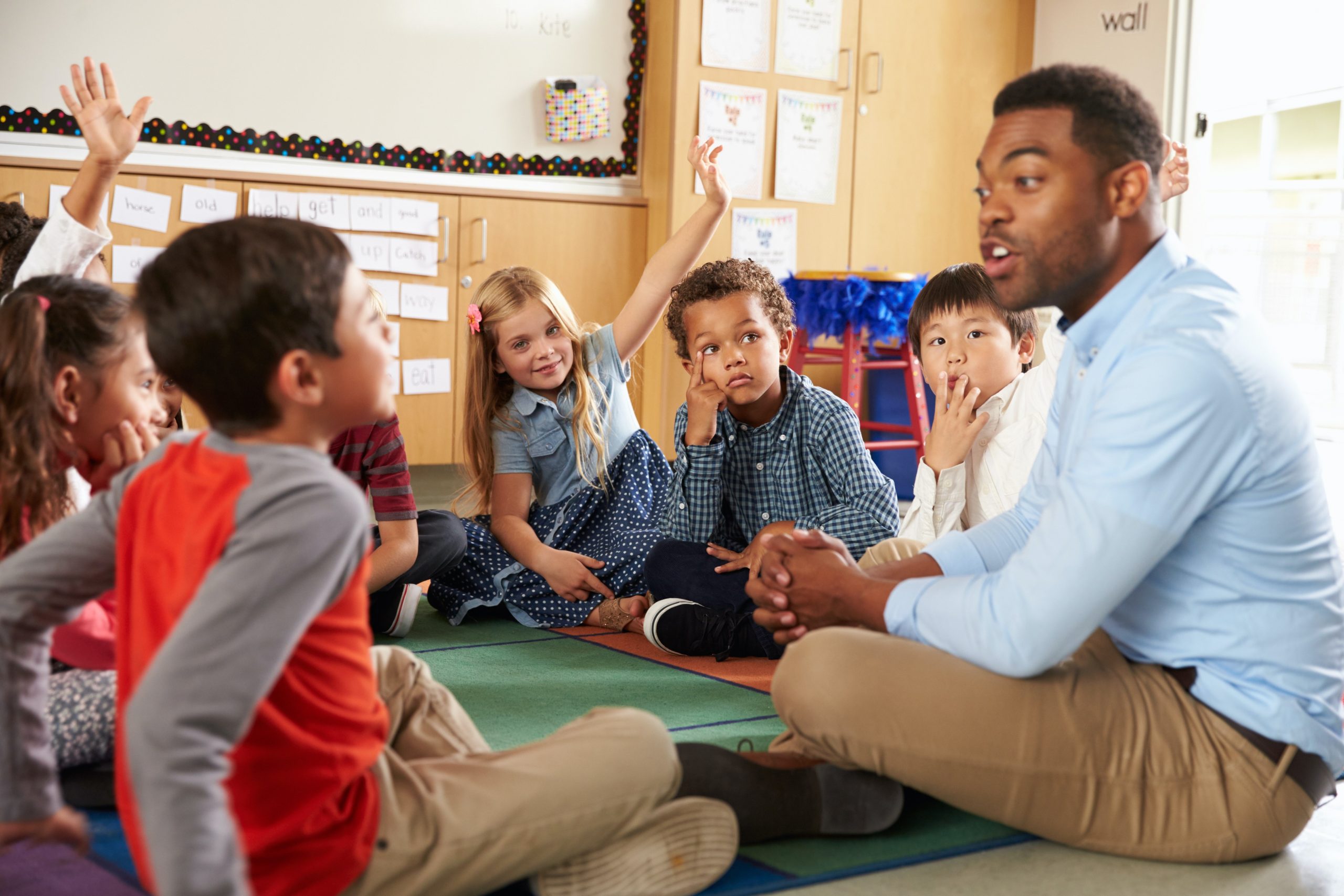 A teacher and his students